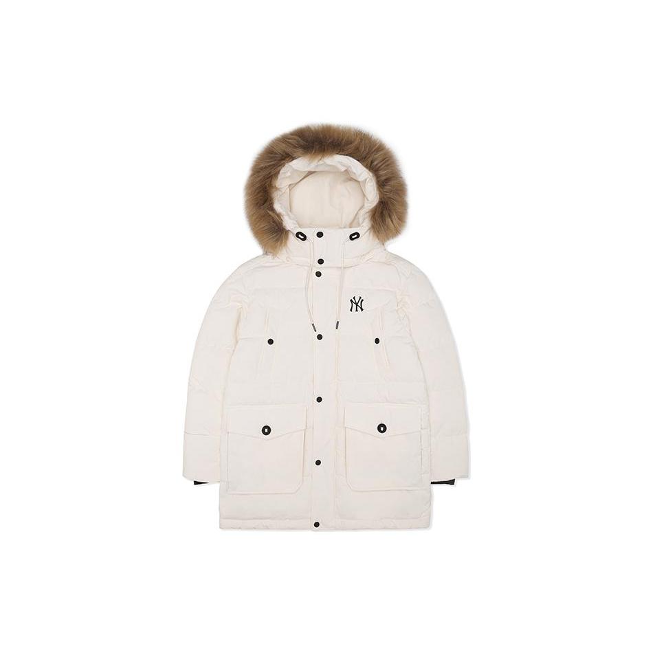 

New MLB New York Yankees Down Jacket Cropped Unisex White 3ADJEC826-50CRS XXL
