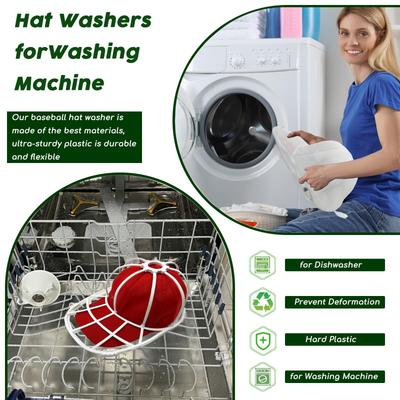 Washing Machine Hat Wash Protector Cap Cleaner Laundry Bag Small Clothes Wash Bag Anti-Deformation Mesh Organizer Zip Bags