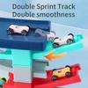 Children'S Cartoon Fun Sliding Mini Inertia Car Early Education Multi-Layer Color Track Puzzle Desktop Toy