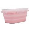 2PCS Silicone Lunch Storage Container Collapsible Design Airtight Kitchen Organizer  For Camping