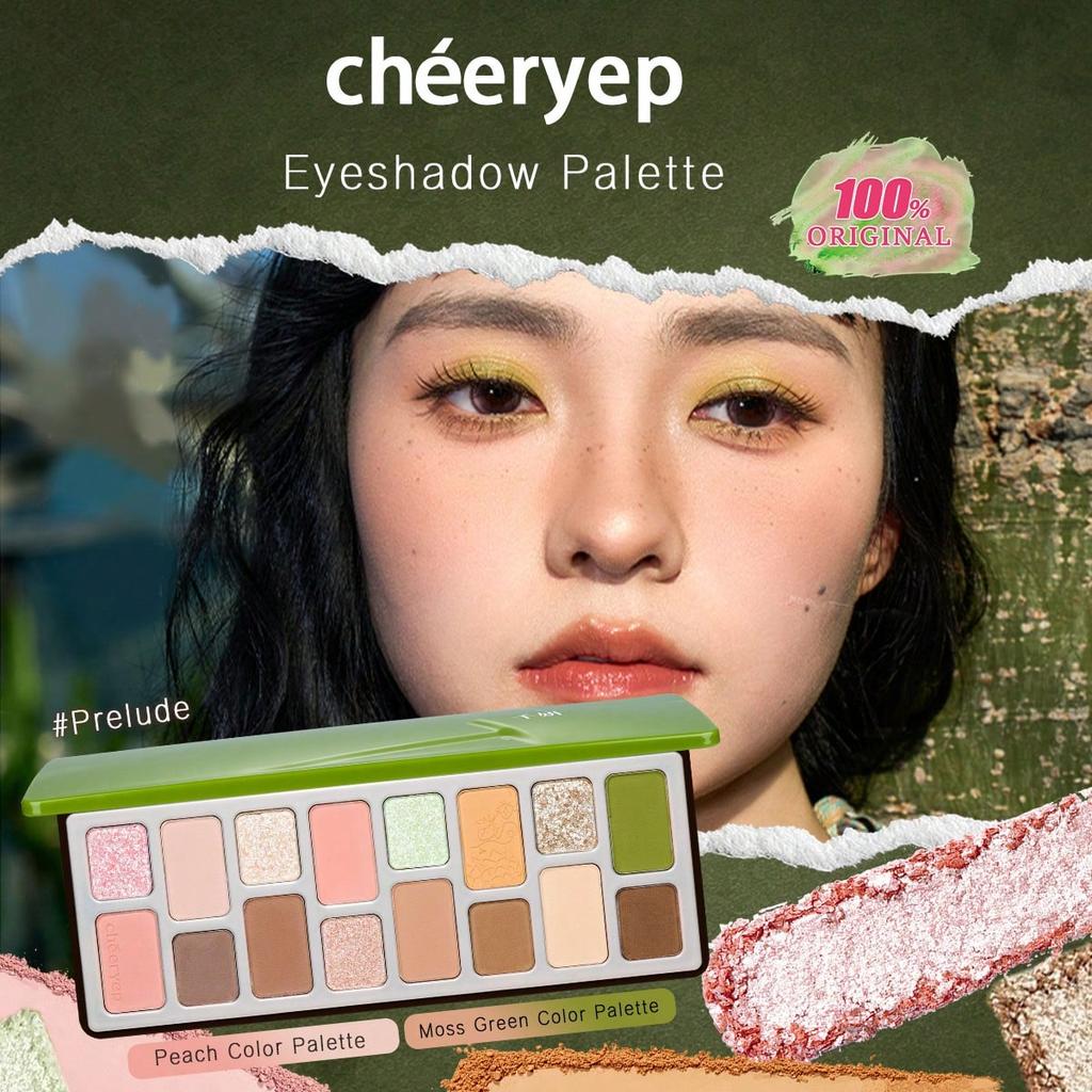 Cheeryep Eyeshadow Palette Prelude/Nude heart/Dear2/Lively/Flipped, Qianyan, 16 Colors, Shimmer, Satin, Multi-Color Tones, Holiday And Daily Use