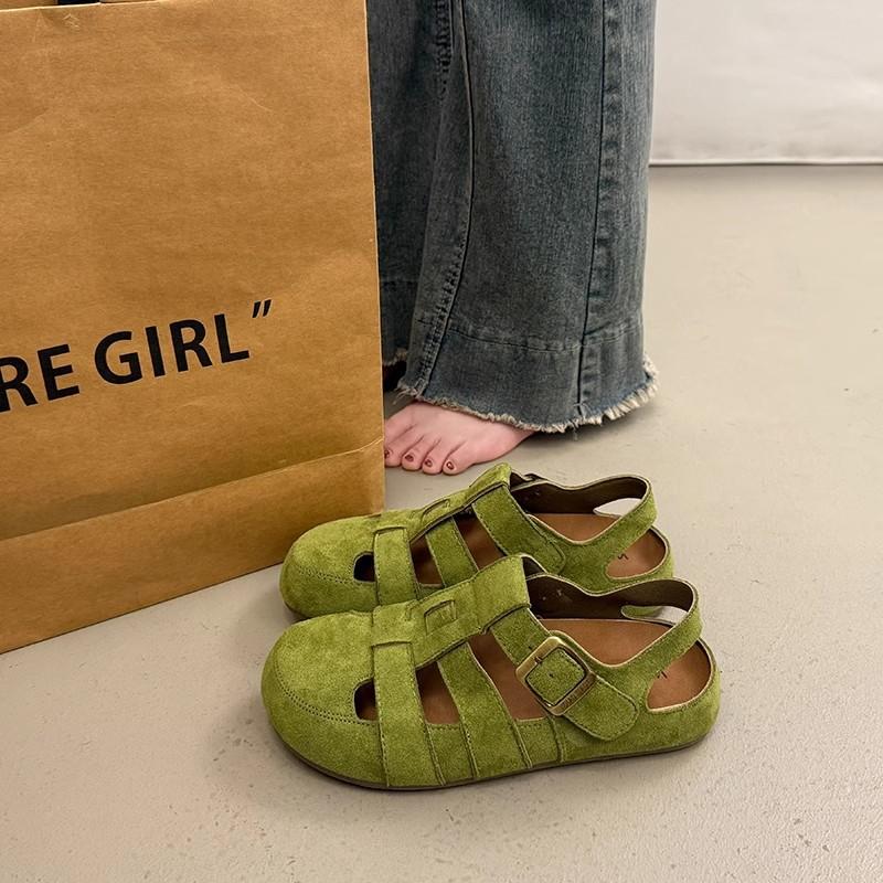 Baotou platform sandals women's summer outer wear high-end new models with skirts flat shoes