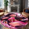 1pc nezouko  Carpet, Round Rug, Comfortable, Suitable for Entryways, Living Rooms, Office, And Bedrooms, Christmas Decoration