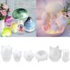 6 Pcs Mushroom Ornament Crafts Silicone Molds Epoxy Jewelry Mold Resin Casting Pendant Mold Suitable for Diy Crafts