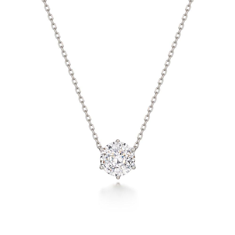 Diamomo Dia-Dia 2Ct Solitaire Neckace 43Cm