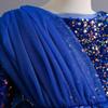 European & American Cross-Border Girls' Sequined Princess Long-Sleeve Evening Dress for Age 1