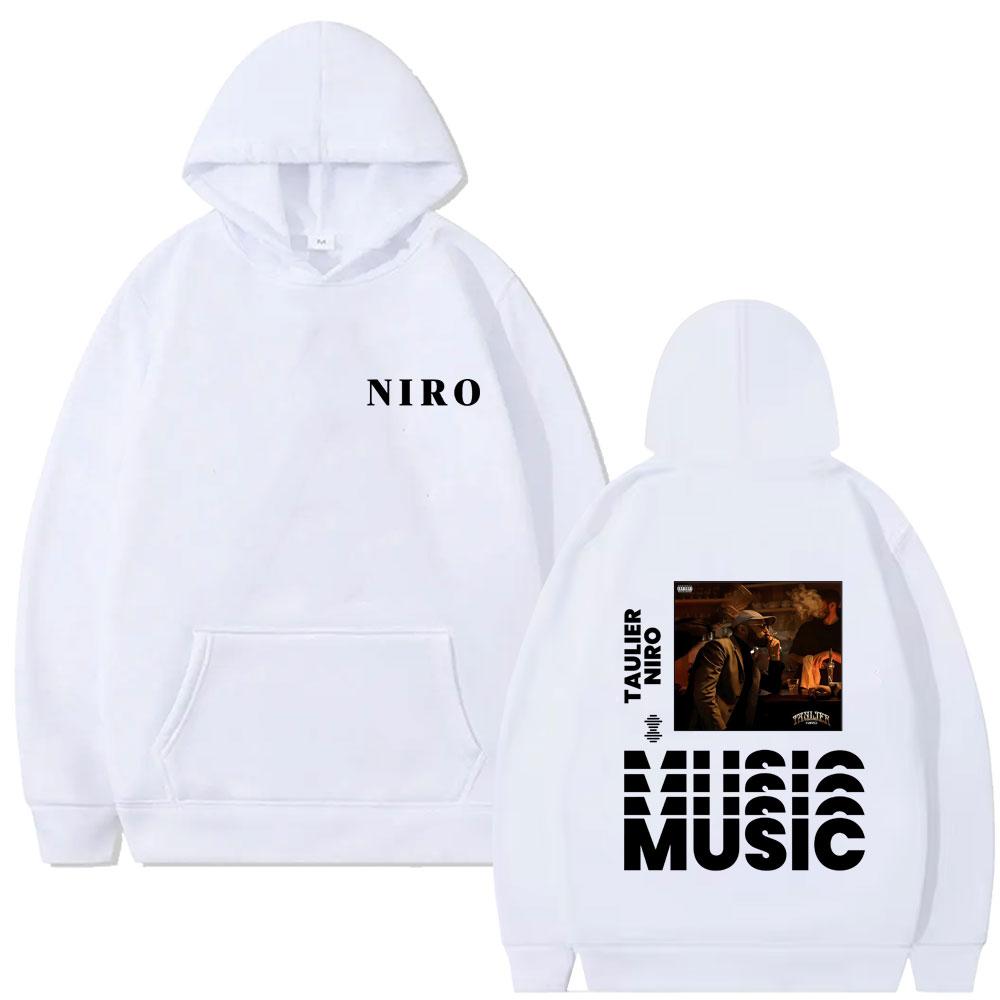 Rapper Niro Taulier Album Graphic Hoodie Men Women Rock Streetwear Unisex Fashion Vintage Casual Fleece Hoodies