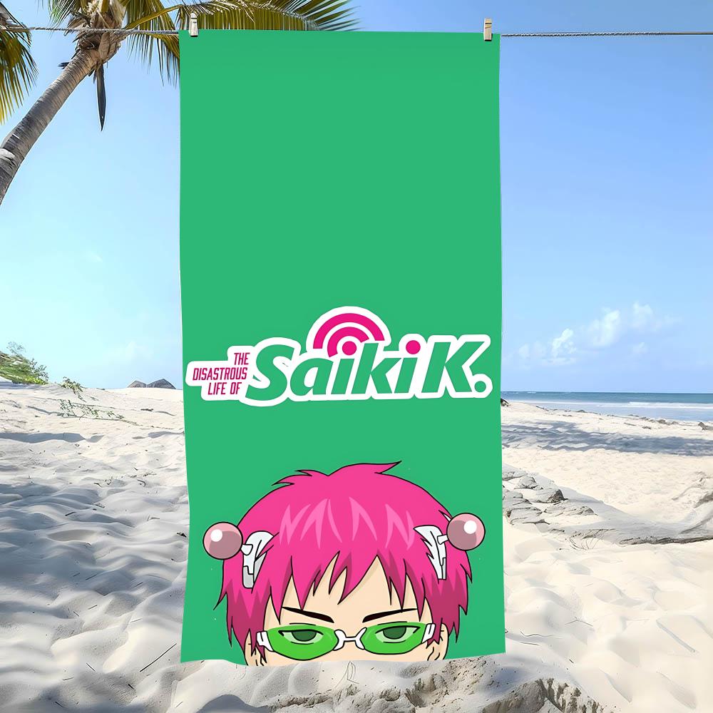 Funny T-The Disastrous Life Of Saiki Ks Towel Beach Towel Oversized Super Absorbent Soft Swim Beachtowels For Men, Women