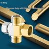 YUNENG Brass 3-Way Faucet Splitter Diverter