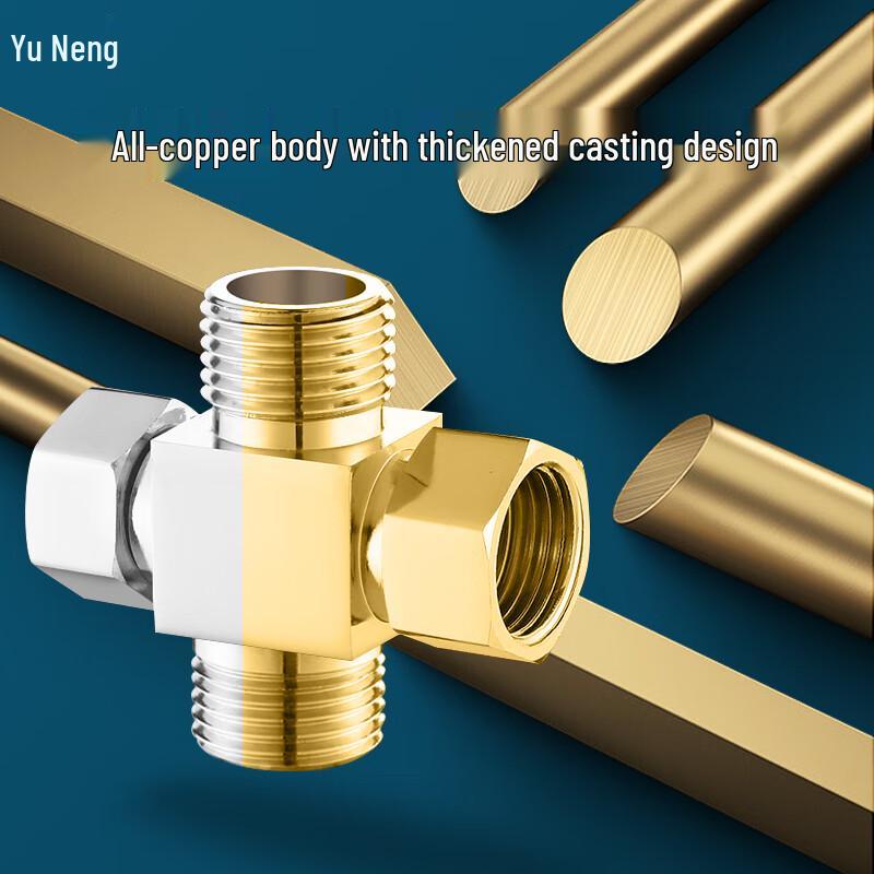 YUNENG Brass 3-Way Faucet Splitter Diverter