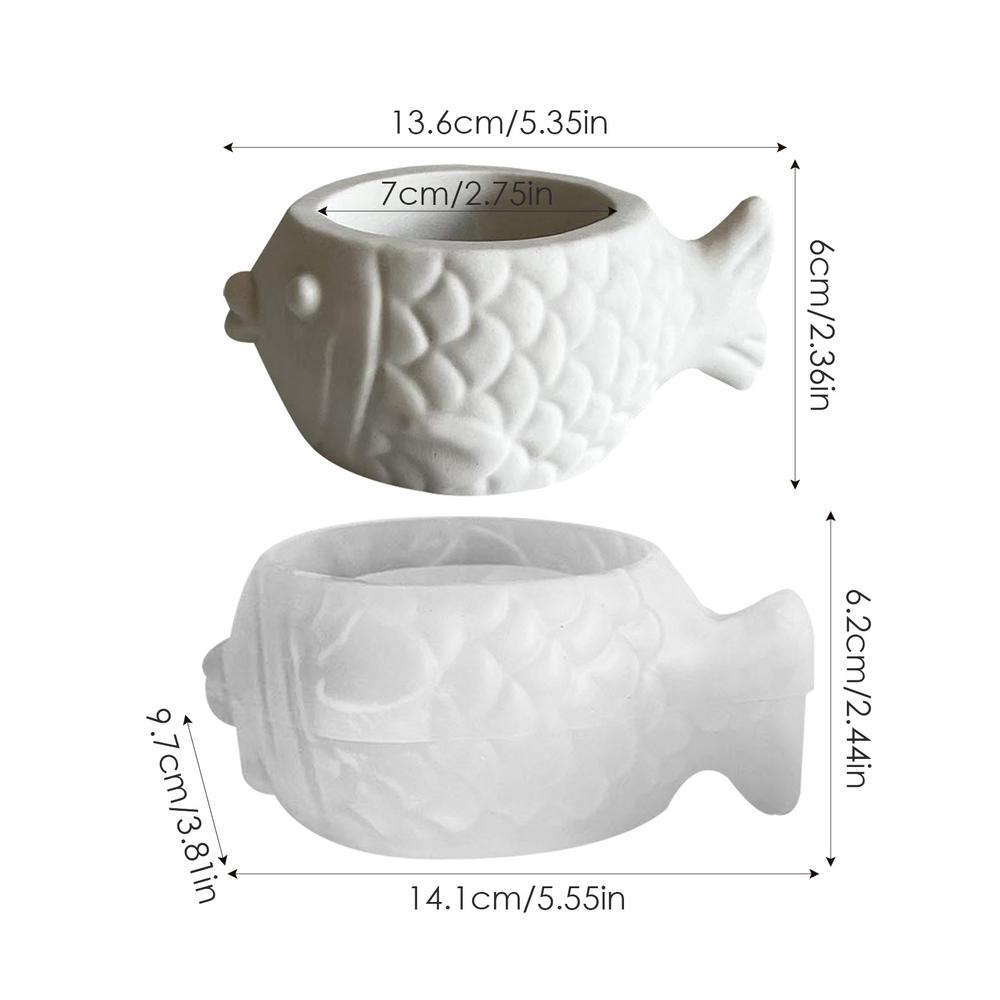 Pflanzgefäßform Topfpflanzentopf-Formen Muschel Kerzenhalter Form Eule Dickkopf Fisch Silikonformen Sukkulenten Topf Formen Für