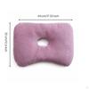 Ear Hole Pillow Vacuum Compressible Side Sleeping with Checkerboard Textured Aid