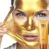Gold Foil Peel-Off Mask 24k Gold Foil Peel-Off Masque Firming Facial Mask for Rough Large Pores for Women Deep Cleansing Skin