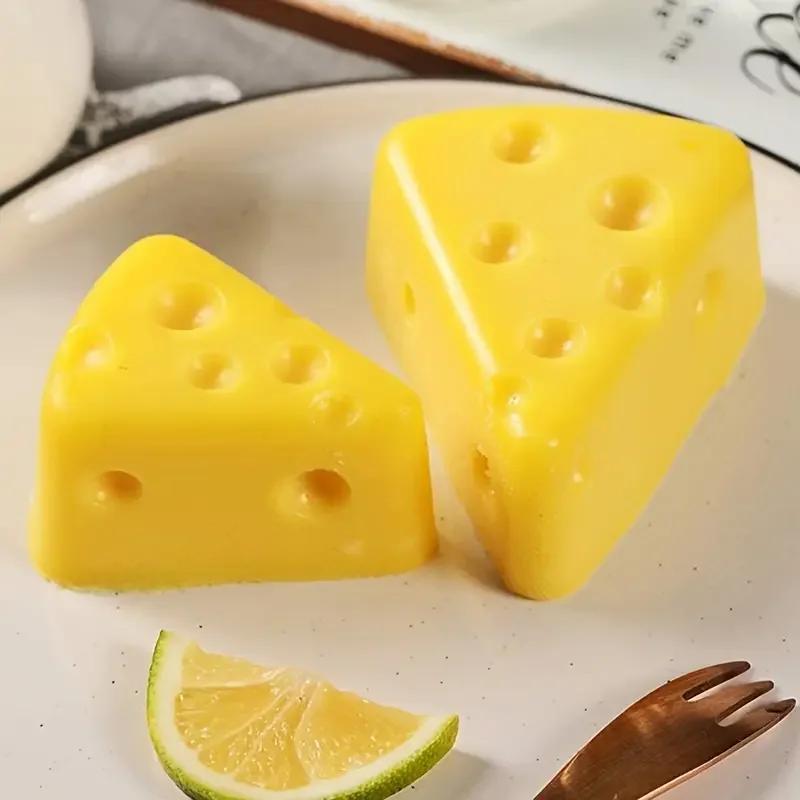 Creative Cheese Shape Silicone Mold Aromatherapy Soap Candle Mold Fondant Mousse Cake Chocolate Baking Decoration Baking mold