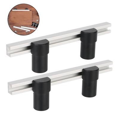 For T-Track Woodworking DIY 2pcs Table Planing Stop Bench Dogs Clamp Table Fixing Clamp Bench Planing Stop Baffle