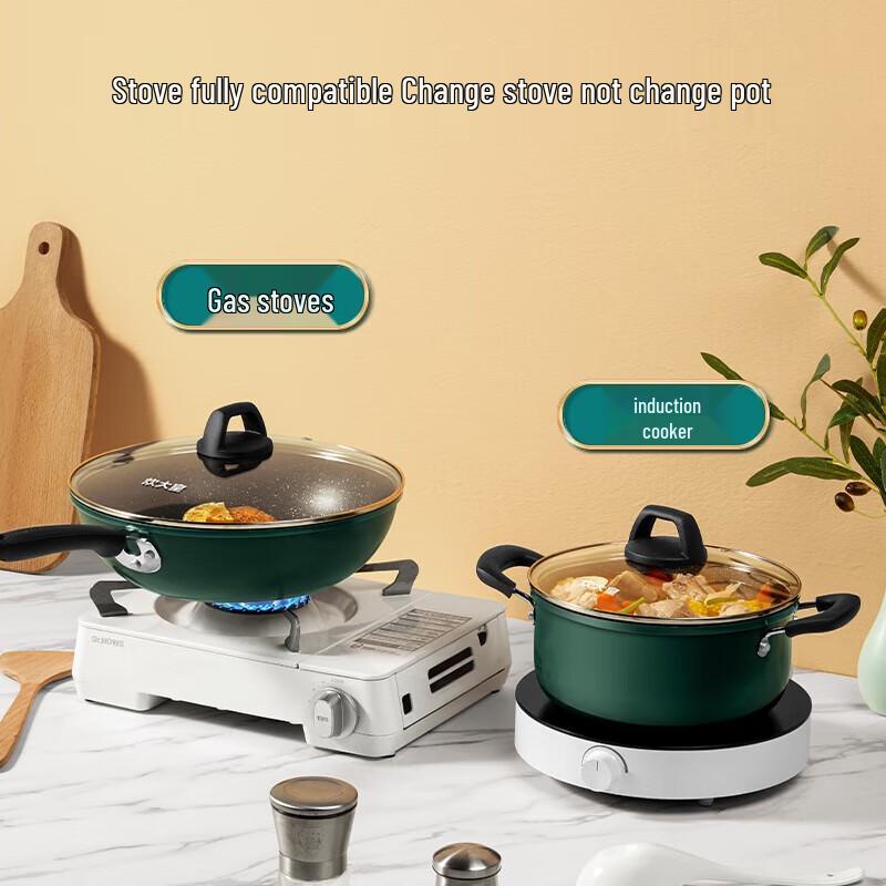 Chuda Huang Cui Fu 22cm Non-stick Soup Pot