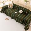 1Pc Sofa Towel Retro Striped Light Luxury New Autumn And Winter Thickened Anti-Cat Scratch Sofa Cover Cloth Home Textile