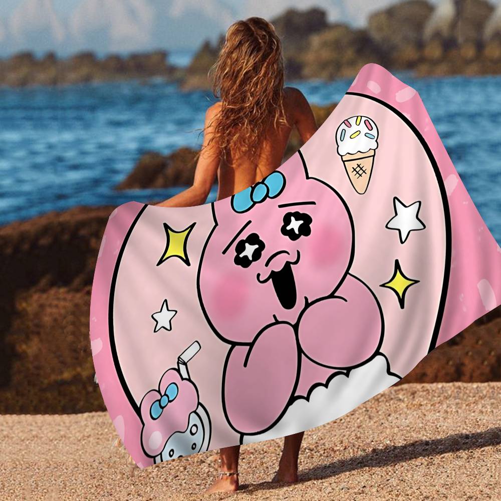 O-Opanchu Cute Usagi Microfiber Beach Towel Absorbent Quick dry Soft Yoga Swimming Resort Mountain Climbing Towel