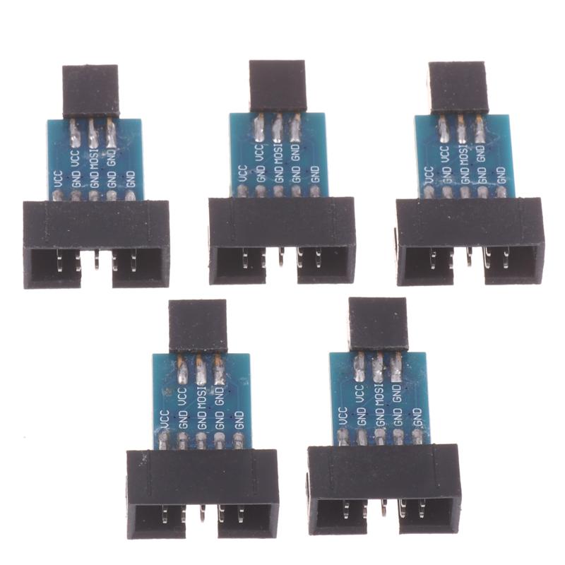 Javino 10Pin To 6Pin Convert To Standard Adapter Board For Atmel Stk500 Avrisp Usbasp Isp Interface Converter Avr