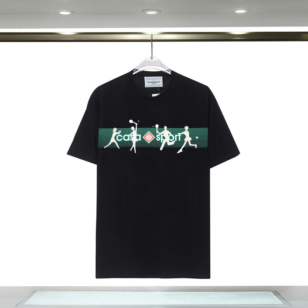 Cross-border Casablanca Summer New Casablanca Tropical Wind Summer Fruit Print Loose Short-sleeved T-shirt
