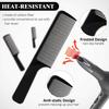 5 Pieces Black Anti-static and heat-resistant hairdressing comb Portable Styling for Men Women