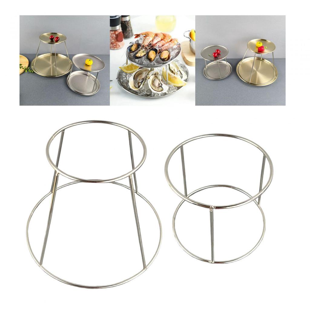 Tray of Round Steel Food Stainless Versatile Accessories
