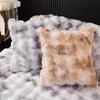 New Gradual Change Bubble Rabbit Plush Sofa Cushion Winter Thickened Seat Cushion Non-Slip Leather Sofa Cover Cross-Border