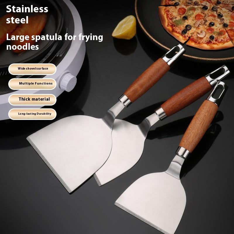 Stainless Steel Frying Shovel For Pizza Grill Hamburger Patty Molder Baking Omelette Shovel BBQ Tools Set Kitchenware Spatula