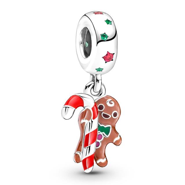 2pcs /Lot 45 Styles "Tree "Moon Star River Two In One Charms Beads Fit Original Diy Brand Bracelet Necklaces For Women Jewelry