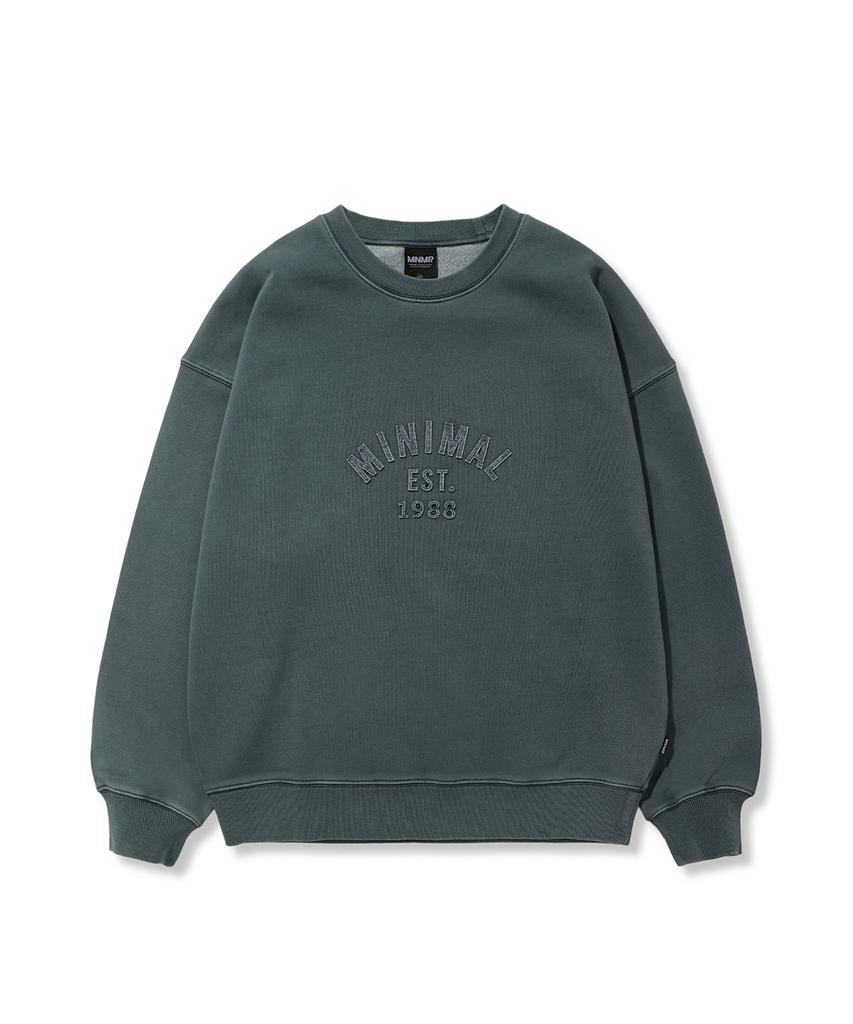 MINIMALPROJECT Applike Arch Logo Sweatshirt Mmt133 [Lightnavy]