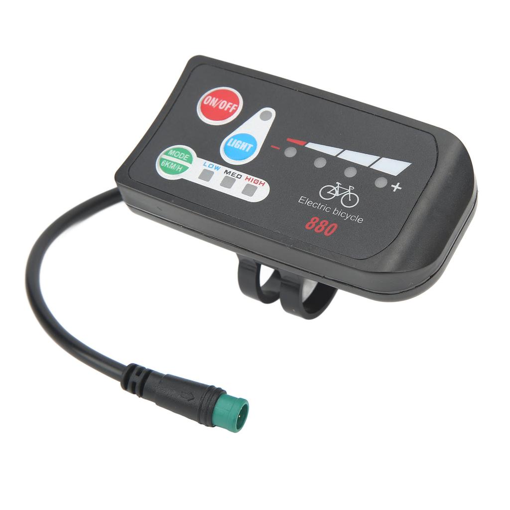 Elektrisches Fahrrad Display ABS Leichtes LED Display Messgerät Mit Wasserdichtem Stecker für Modifikation 36V