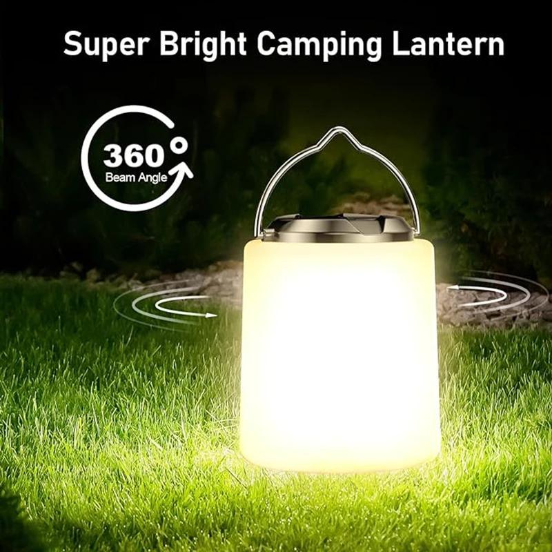 LED Camping Lights Outdoor Camping BBQ Tents Hanging Lantern Emergency Power Bank LT061 3 types of lighting USB Rechargeable
