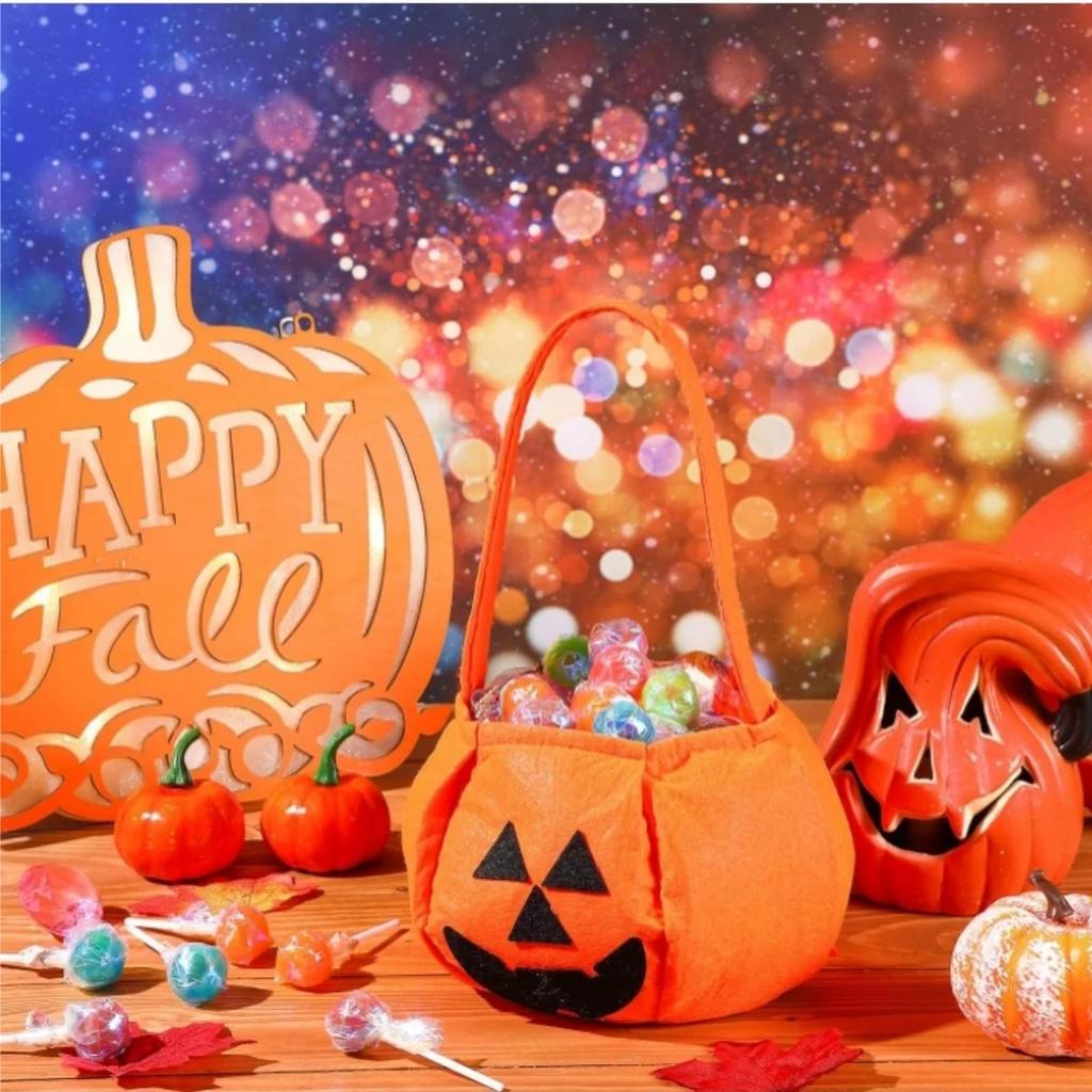 Halloweenská dýňová nádoba Přenosný košík na sladkosti Koleda Dětský dárek Balení Halloweenská párty Dekorace Potřeby