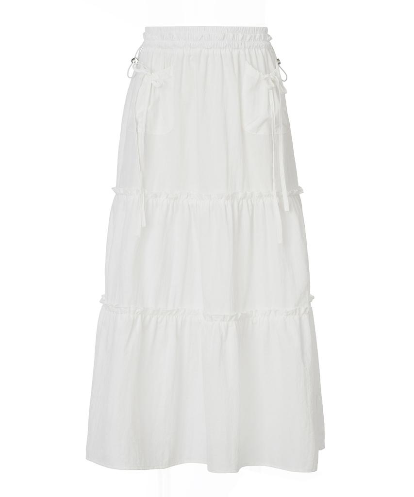 ZEROPLANET Pina Band Langes Kleid [Weiß]