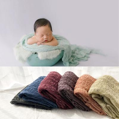 Neugeborenen-Fotografie Requisiten Wickeldecke Weiche Baumwolle Pucktuch Baby-Fotografie-Shooting Hintergrund Fotostudio