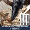 4Pcs 32mm 42mm 50mm Wood Drill Bit Square Round Hexagon Log Splitter  Hand Drills