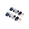 Handmade Gradient Nail Tips: Short Oval, Versatile, Skin-Brightening, Hand-Painted Nail Art Stickers.