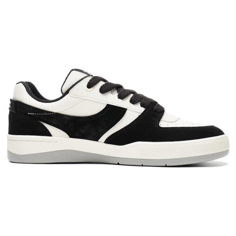 Li Ning Zhengrong 92S Cushioning, Wear Resistant Low Top Skateboard Shoes Men's Ecru AEPT003-2