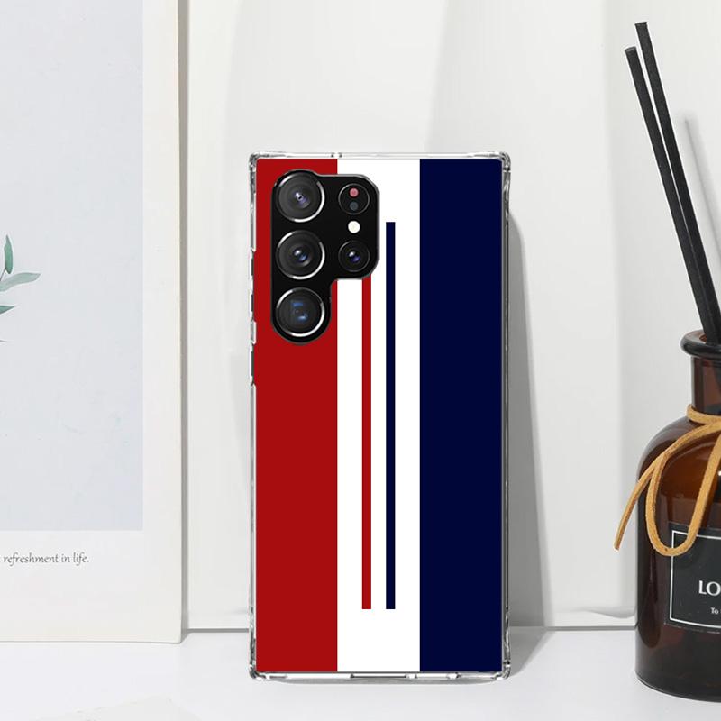 Luxury Sports Line Cool Stripes Phone Case For Samsung Galaxy Note 20 Ultra 10 Plus 9 8 M11 M12 M21 M30S M32 M51 M52 J4 J6 + J8