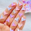 50 Stück Niedliche Mini Bunte Glänzende Fischschwanz Nagelkunst Harz Designer Anhänger DIY Basteln Für Nagel 3D Dekorationen Schmuck