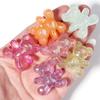 10Pcs Candy Color Bear Acrylic Beads Faceted Cute Gummy Bear Loose Beads for Jewelry Making DIY Gifts Necklace Bracelet Supplies