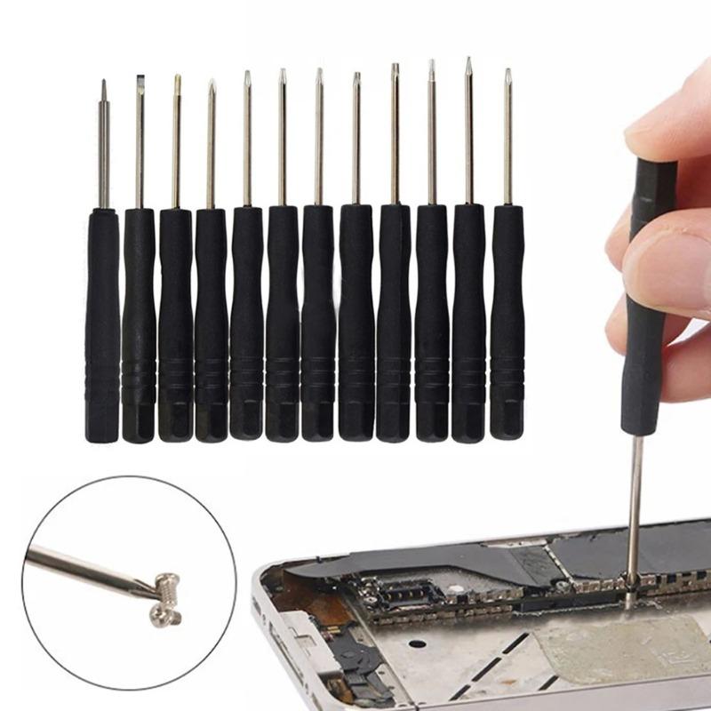 10Pcs  Portable Small Mini Screwdriver Slotted Cross Phone Repair Tool Repair Tool 2mm 3mm Steel Disassembly Screwdriver