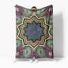 Psychedelic Kaleidoscope Pattern Blanket Vibrant Colorful Geometric Throw Bed Sofa Decorative Gift