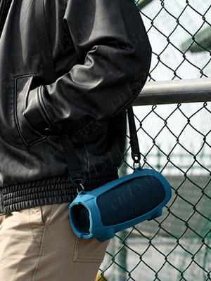 Bluetooth-kompatible Lautsprechertasche mit Riemen Silikon-Reiseetui Wasserdicht für JBL Charge 5 Lautsprecherzubehör