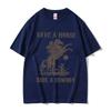 Peter Anor Save A Horse Ride A Cowboy Men's pattern print T-shirt Harajuku Retro Casual T-shirt 100% pure cotton Short sleeve