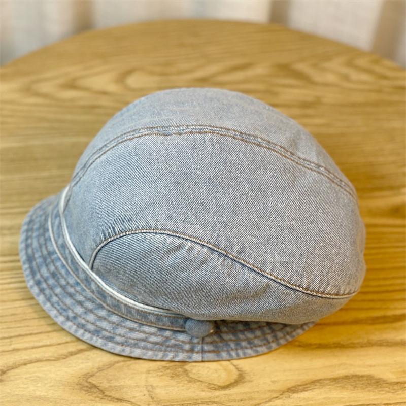 New Style Foldable Denim Fisherman Hat For Women Fashionable Ol Style Adjustable Size Sun Protection