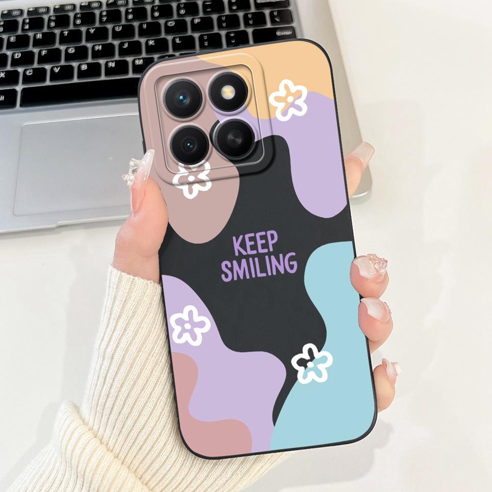 Soft Liquid Silicone Funda For Honor X8C Huawei X 8C Phone Shell For HonorX8C ABR-LX1 ABR-LX2 Astronaut Cartoon Case Back Cover
