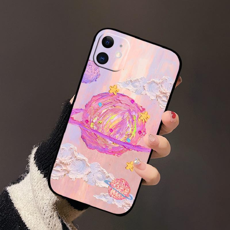 Para Capa de iPhone 11 Silicone TPU Macio Capas Protetoras de Telefone Para iPhone 11 Pro Max Estampa da Moda Para-choque à Prova de Choque Capas Traseiras