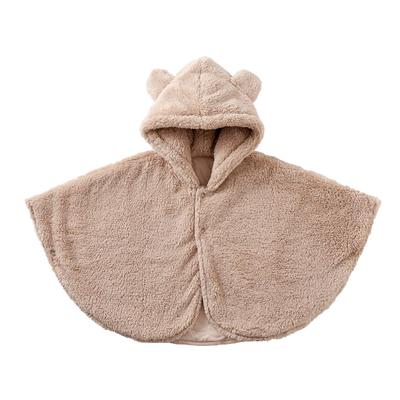 Kufuu Made In Japan Fluffy Bear Poncho Months Boa Coat [Kufuu] 0-20 (Sand Beige)