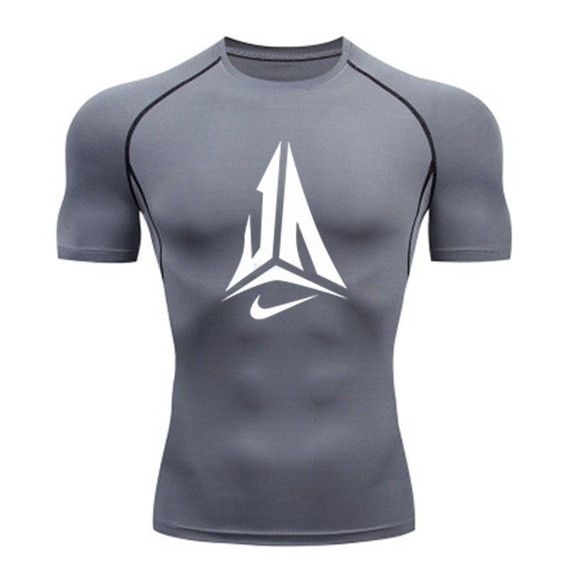 Herren Quick Dry Kompressions-Trainingsshirt Atmungsaktiv Dehnbar